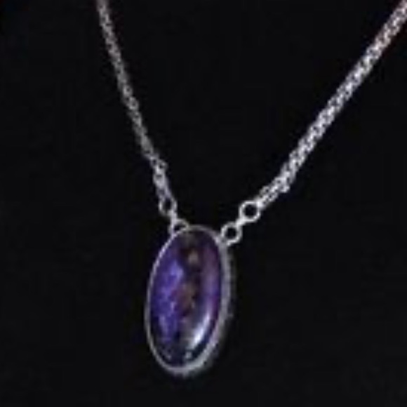 18” Tumbled and semi precious stones set in silver, on choice. - Picture 6 of 8